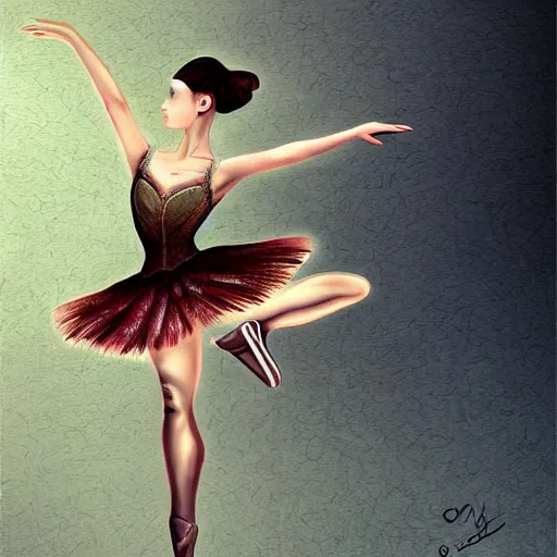 Image similar to prima ballerina, digital art, post apocalyptic, fantasy, calligraphy