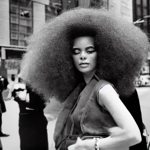 Image similar to 1 9 6 9 big hair day in new york