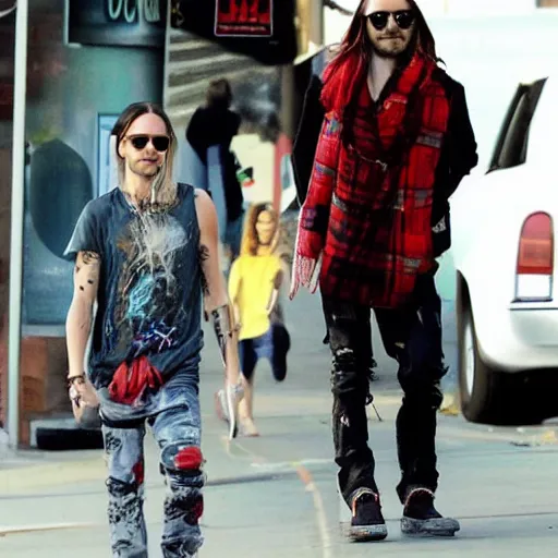 Prompt: Jared leto when it's morbin time