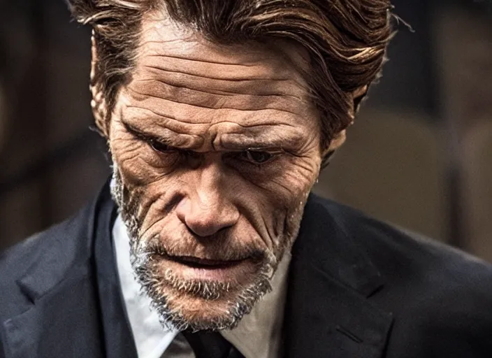 Prompt: willem dafoe, movie still, from the new john wick movie, 8 k, realistic