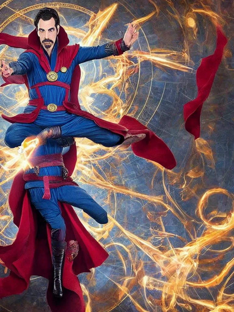 Image similar to Sacha Baron Cohen as Doctor Strange