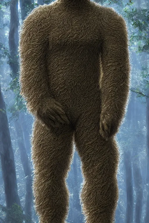 Image similar to helmetless Crysis Nanosuit worn by a fluffy teddybear, a forest with rays of light coming through the canopy, masterpiece, dystopian, sci-fi, extremely detailed, digital painting, sculpted in zbrush, artstation, concept art, smooth, sharp focus, illustration, chiaroscuro lighting, golden ratio, incredible art, artgerm, greg rutkowski, alphonse mucha, simon stalenhag, carravaggio