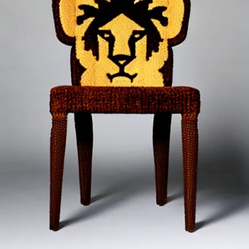 Image similar to photo of chair in the shape of lion