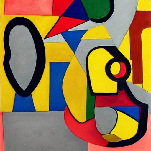 Image similar to cubism mixed with srilankan traditional abstract shapes