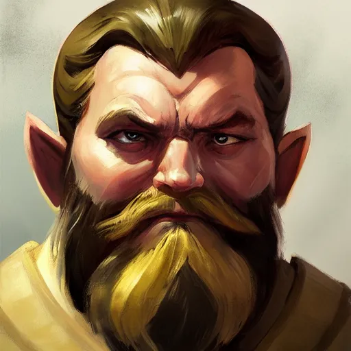 Prompt: greg manchess portrait painting of gimli as dota 2 character, medium shot, asymmetrical, profile picture, organic painting, sunny day, matte painting, bold shapes, hard edges, street art, trending on artstation, by huang guangjian and gil elvgren and sachin teng