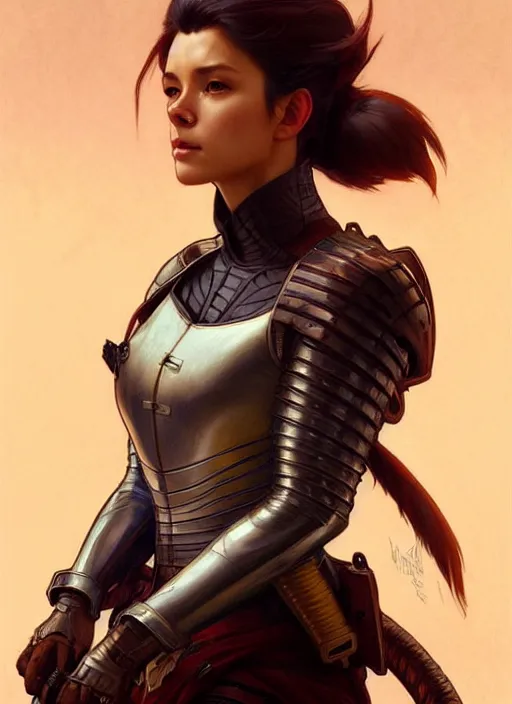 Image similar to a squirrel in a samourai armor, low lights, sci - fi, intricate, highly detailed, digital painting. artstation. smooth. sharp focus. illustration. art by artgerm and greg rutkowski and alphonse mucha