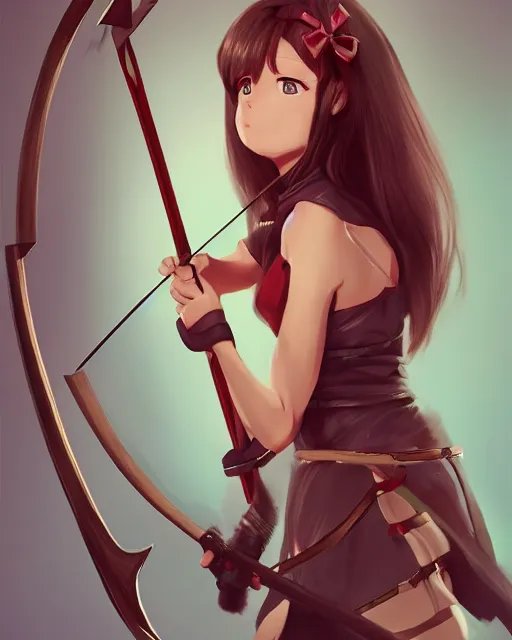 female anime archer