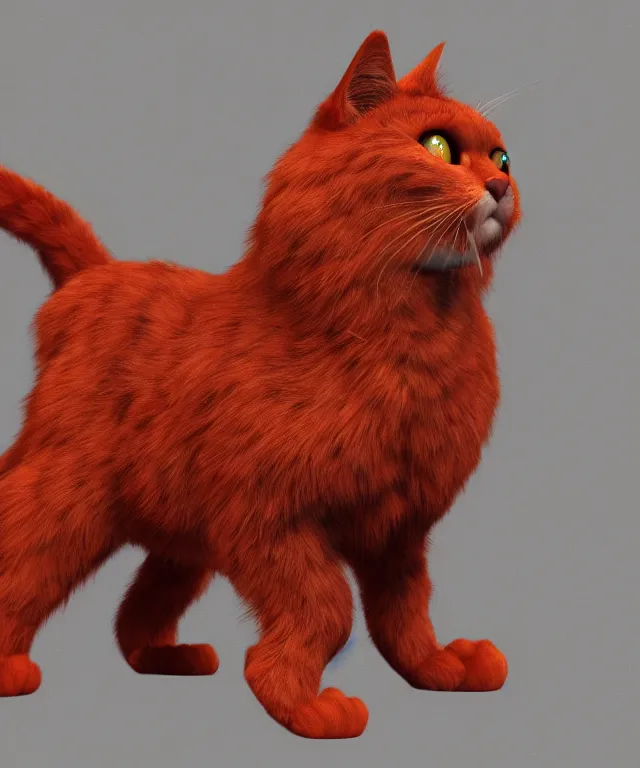 Image similar to the pragmatic, self - righteous, sheltered male anthropomorphic red - furred cat. he has a thin build. trending on artstation deviantart pinterest hyper detailed photorealistic hd 8 k post - processing high resolution