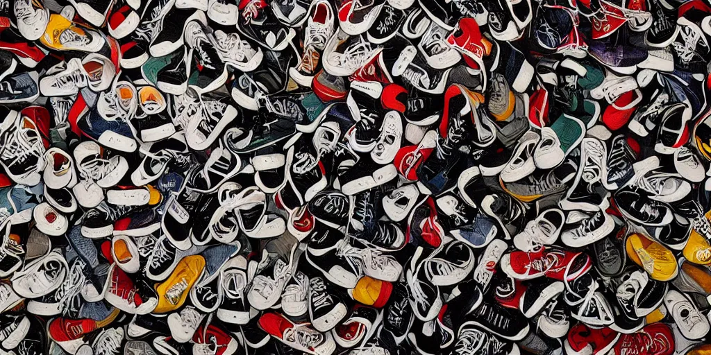 Prompt: planet of Converse sneakers, detailed, photo, 8K