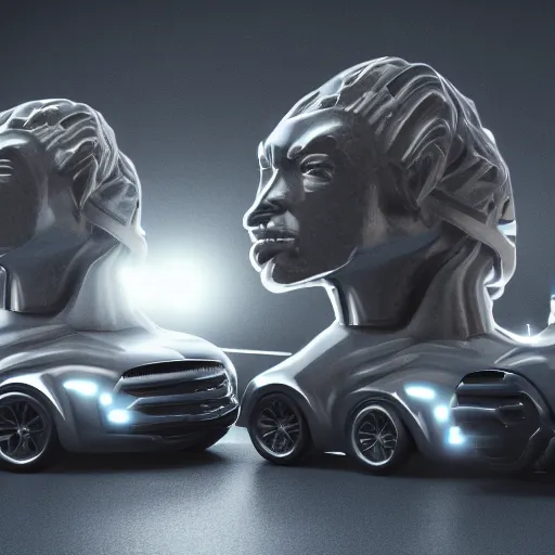 Image similar to mechanical greek hydra with cars as heads, cinematic, diffuse light, rendered in povray