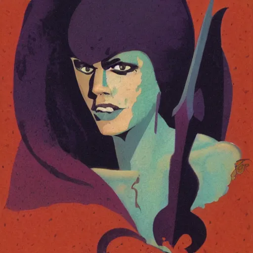 Image similar to portrait of barbarian princess by Roger Dean