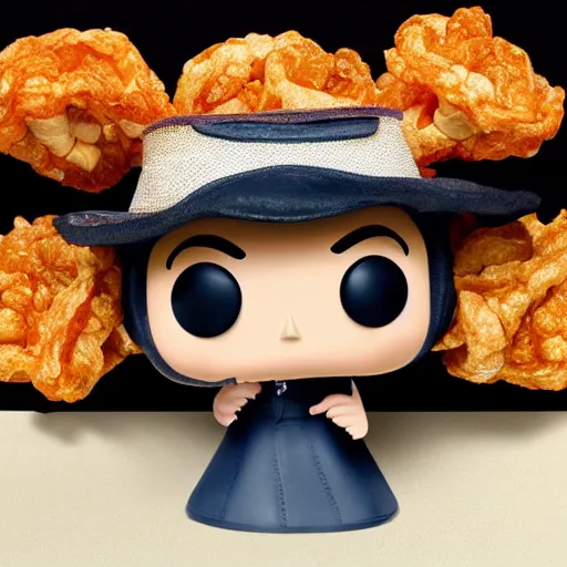 Image similar to A funko pop of a bag of pork rinds