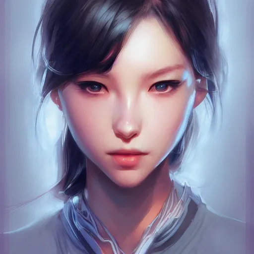 Image similar to portrait of by Stanley Artgerm Lau, WLOP, Rossdraws, James Jean, Andrei Riabovitchev, Marc Simonetti, Yoshitaka Amano, ArtStation, CGSociety,