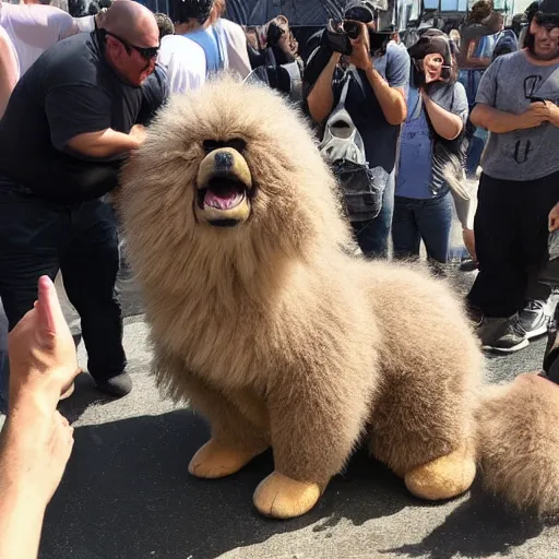 Image similar to LOS ANGELES, CA, USA-SEP 20, 2017: Just one of the most adorable huge fluffy huggable creatures that emerged from the opening of the Hellmouth