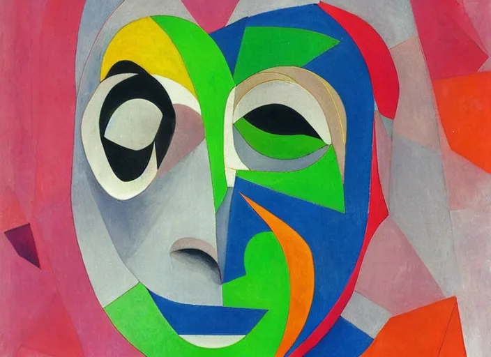 Image similar to eyes wide shut masked dancer by johannes itten