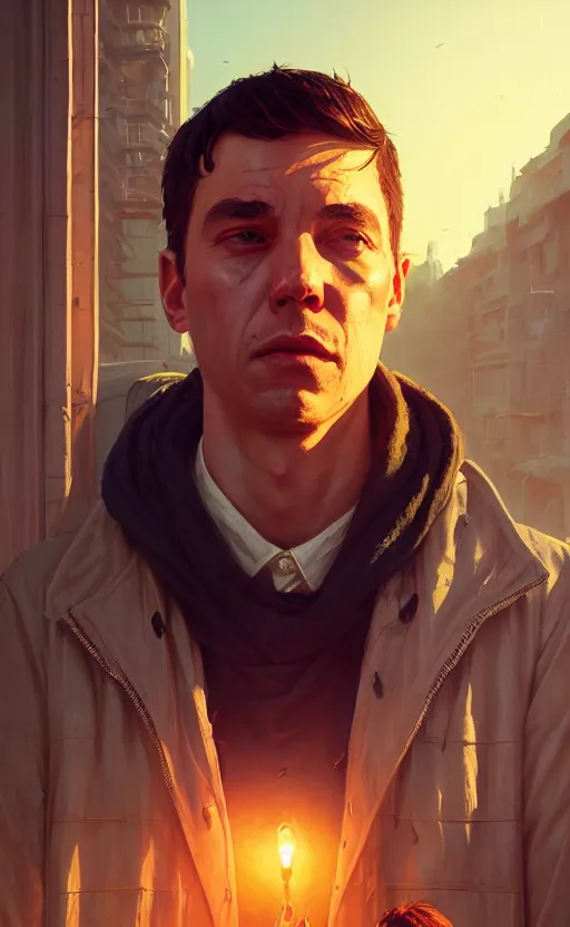 Image similar to highly detailed portrait of stal 8 n in gta v, stephen bliss, unreal engine, fantasy art by greg rutkowski, loish, rhads, ferdinand knab, makoto shinkai and lois van baarle, ilya kuvshinov, rossdraws, tom bagshaw, global illumination, radiant light, detailed and intricate environment