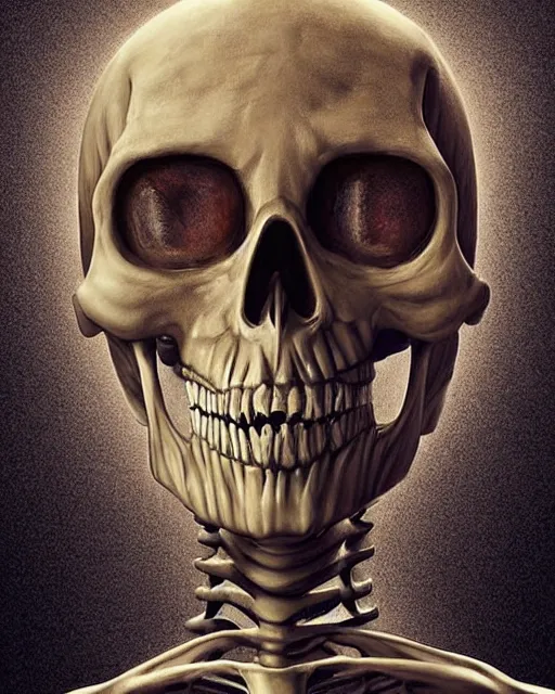 Prompt: halloween skeleton theme surrealist art in the styles of igor morski, jim warren, and a tim burton film, intricate, hyperrealistic, accurate facial details, profile picture with chromakey!!!!! background, volumetric lighting