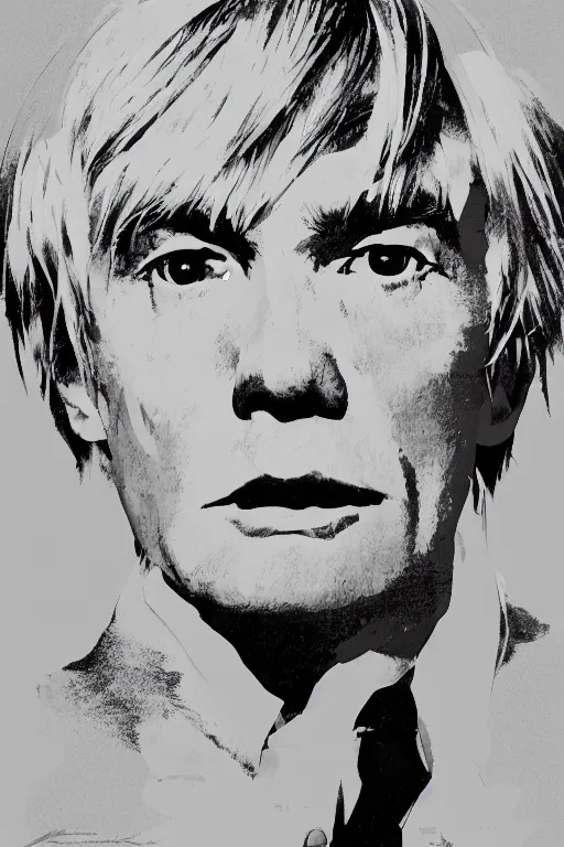 Prompt: portrait of andy warhol, staring directly into camera, intricate, elegant, glowing lights, highly detailed, digital painting, artstation, sharp focus, illustration, art by wlop, mars ravelo and greg rutkowski