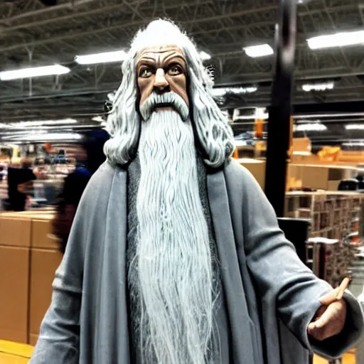 Image similar to Gandalf lost in the Ikea