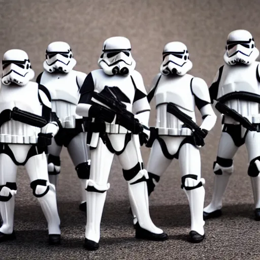 Prompt: 5 foot 1 0 fit man with short black beard and medium black well styled hair being captured by stormtroopers, highly detailed, high definition, ultra realistic