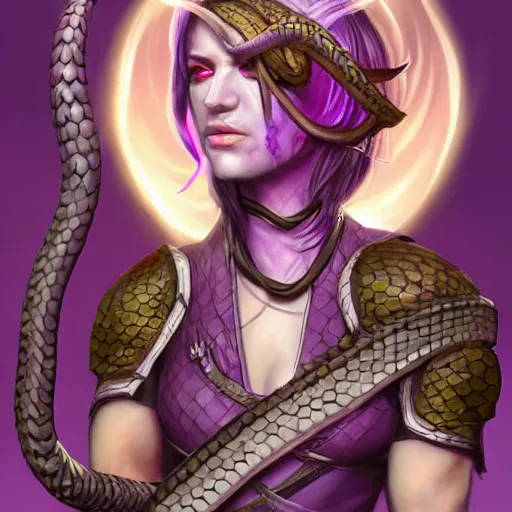 AI Art: Pouting snake girl by @Jessa Daeh