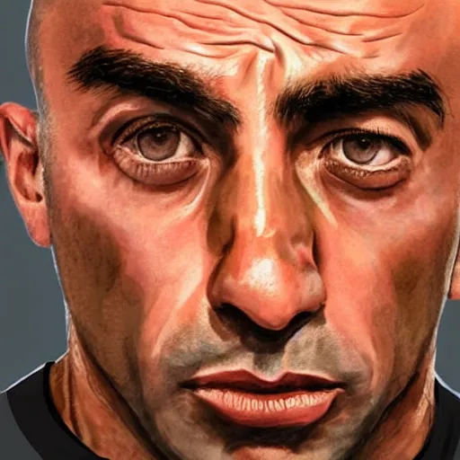 Image similar to Joe Rogan, extremely detailed, detailed and realistic face