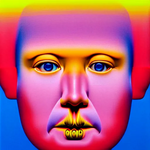 Prompt: blonde blue eyed male by shusei nagaoka, kaws, david rudnick, airbrush on canvas, pastell colours, cell shaded, 8 k