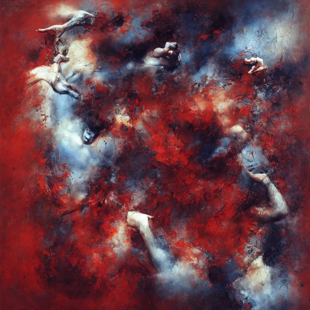 Prompt: gestures composition abstract, magical, realism, by seveso, asencio, zdzislaw beksinski, kieth thomsen