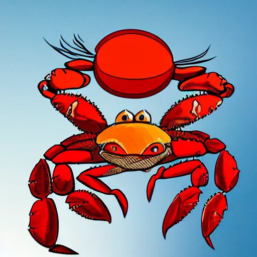 Image similar to obama as a crab, raving