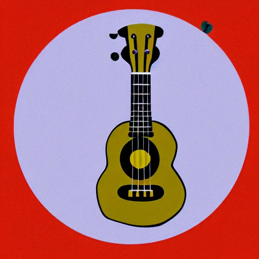 Prompt: pictogram of a ukulele