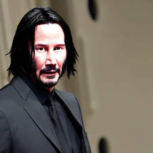 Image similar to Keanu Reeves in blade 4K quality Super Realistic