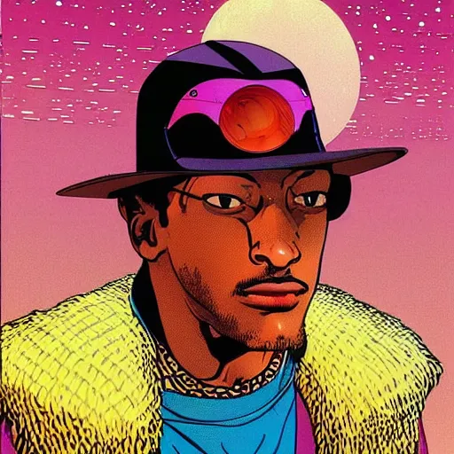 Image similar to marlon wayans retro minimalist portrait moebius starwatcher comic by jean giraud, 8 k