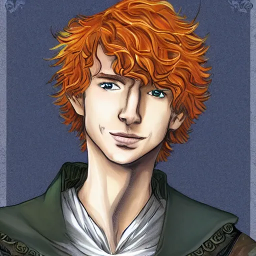 Image similar to Kvothe from The Kingkiller Chronicles