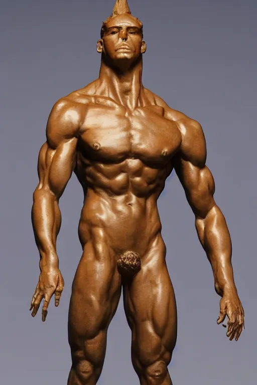 Image similar to giga chad adonis, sculpture