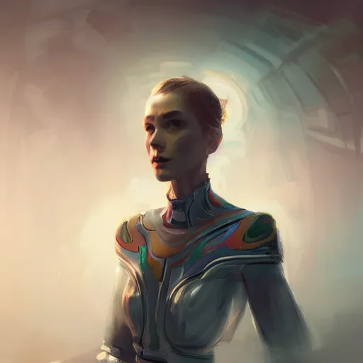 Image similar to concept art by jama jurabaev, millionaire technocrat, science fiction, trending on artstation, high quality, brush stroke, portrait, symmetry, sparths, andree wallin, edvige faini, balaskas