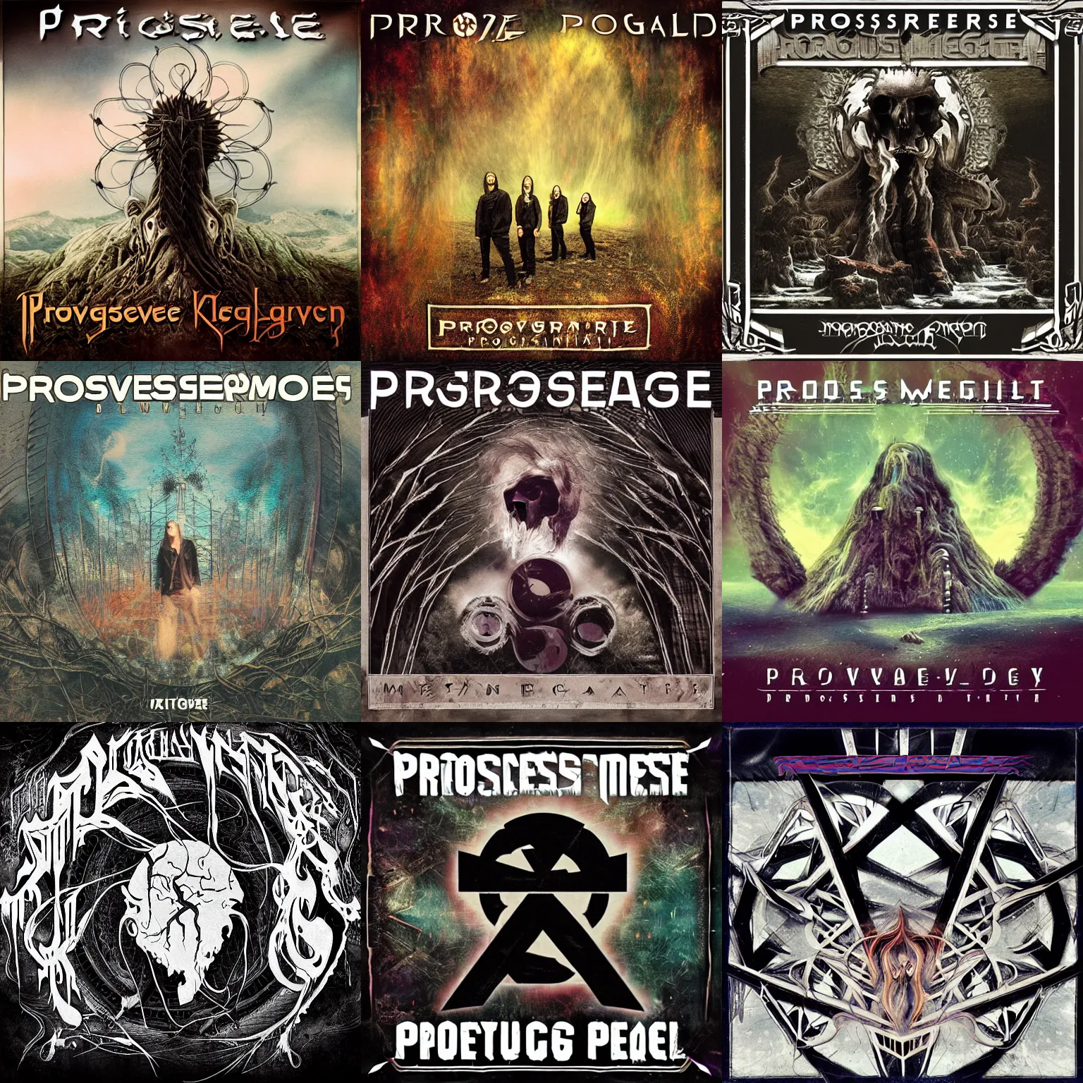 progressive metal album covers
