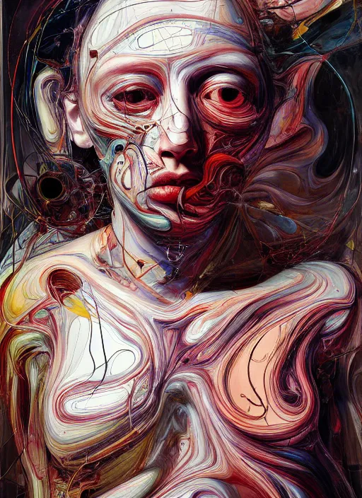 Image similar to it is only with the heart that one can see rightly ; what is essential is invisible to the eye. by jenny saville, scifi, neo - gothic, intricate, rich deep colors. part by james jean