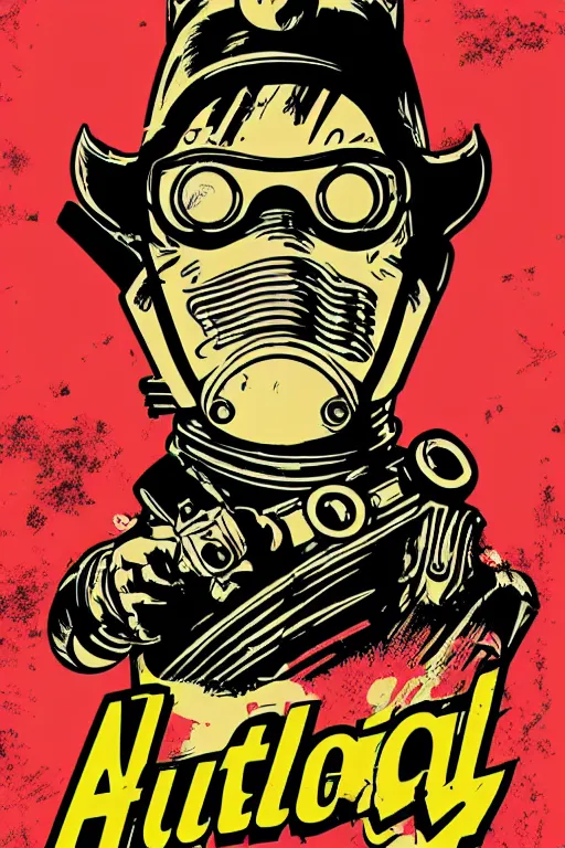 Image similar to fallout 7 6 retro futurist illustration art by butcher billy, sticker, colorful, illustration, highly detailed, simple, smooth and clean vector curves, no jagged lines, vector art, smooth andy warhol style