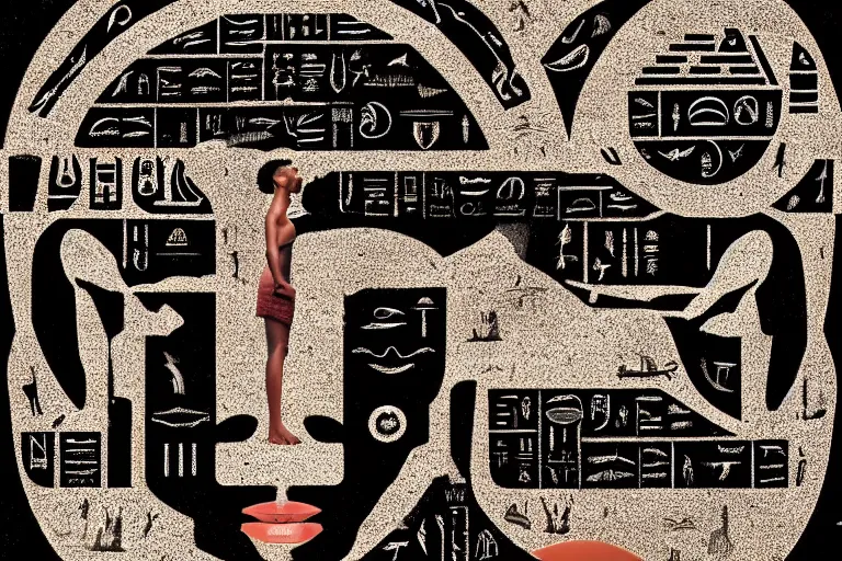 Image similar to a black hieroglyphs on white background, reflections, smooth, sharp focus, concept art, illustration, beautiful, geometric, trending on artstation, cinematic, featured on behance , artwork by WLOP and Tran, Ross