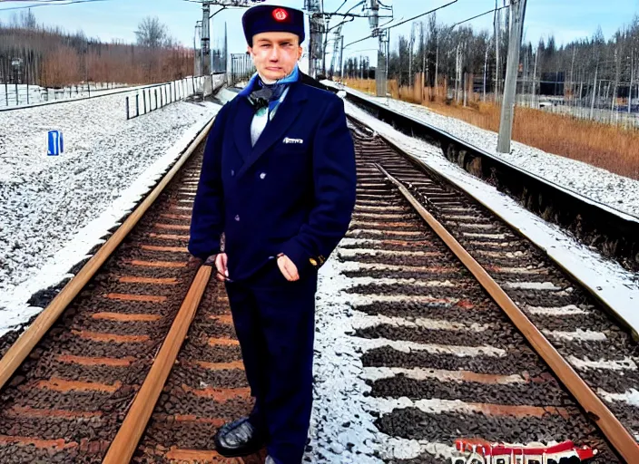 Image similar to train driver of the Russian Railways