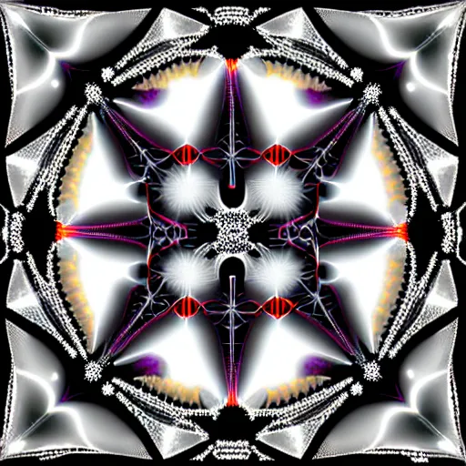 Image similar to symmetrical fractal sacral geometry.