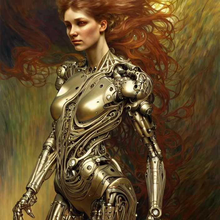 Prompt: organic cyborg, diffuse lighting, fantasy, intricate, elegant, highly detailed, lifelike, photorealistic, digital painting, artstation, illustration, concept art, smooth, sharp focus, correct human hand proportions, art by john collier and albert aublet and krenz cushart and artem demura and alphonse mucha