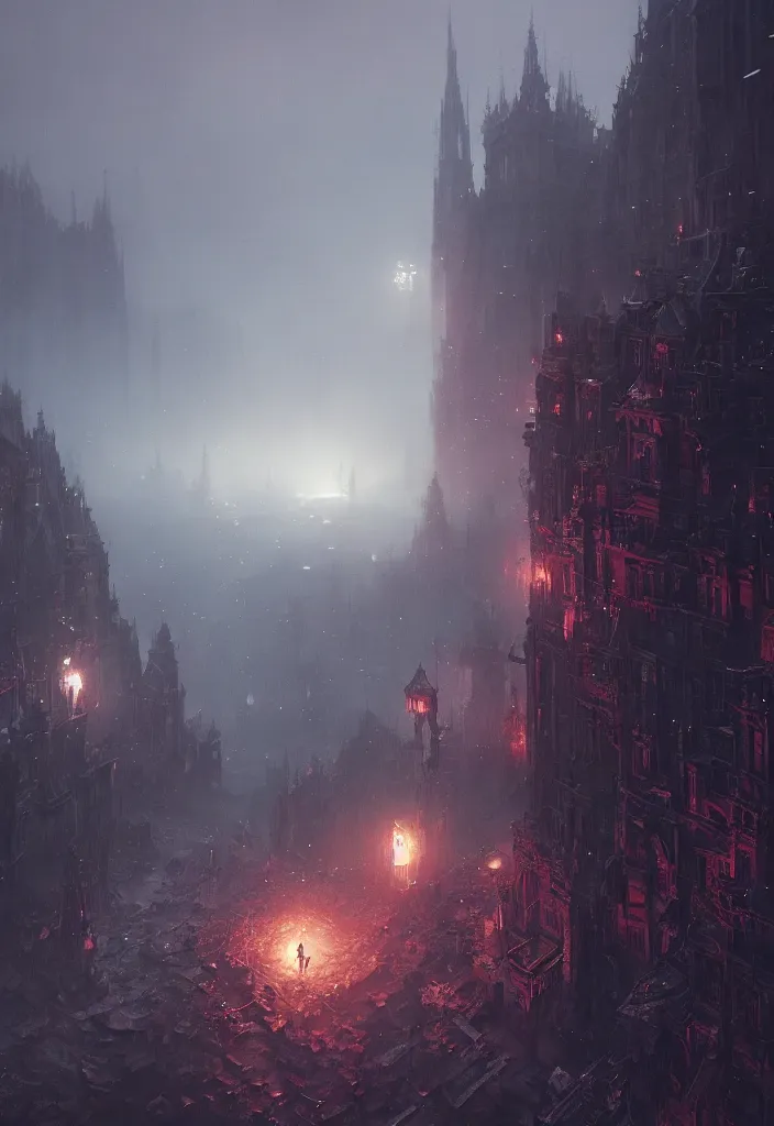 Image similar to a tiny worlds by greg rutkowski, sung choi, mitchell mohrhauser, maciej kuciara, johnson ting, maxim verehin, peter konig, bloodborne, 8 k photorealistic, cinematic lighting, hd, high details, dramatic, dark atmosphere, trending on artstation