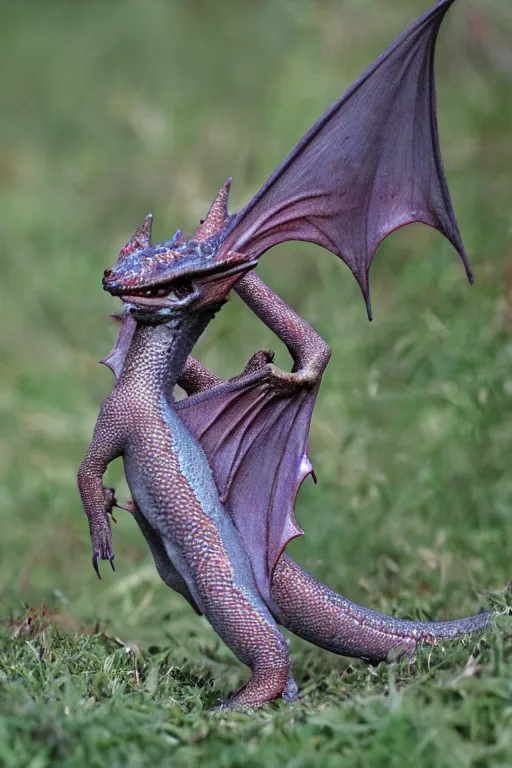 Prompt: Beautiful baby dragon, by Tom Cross