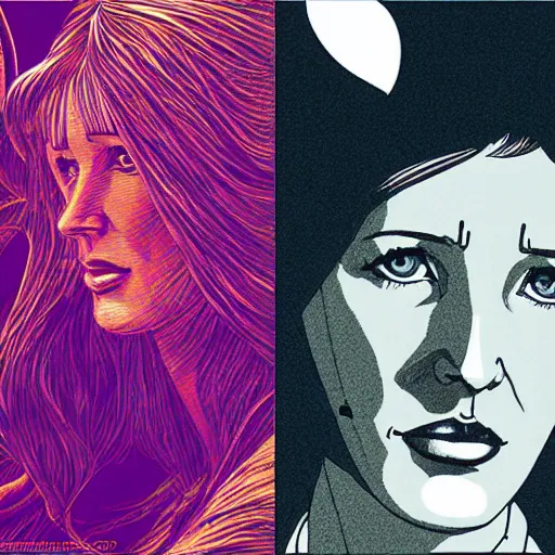 Image similar to kelly reilly retro minimalist portrait! moebius starwatcher comic by jean giraud, portrait 8 k