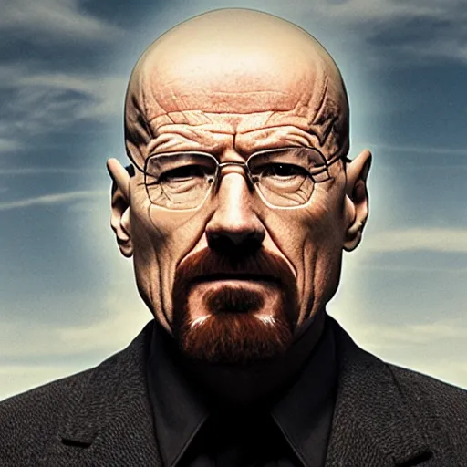 Image similar to walter white with his mouth opened