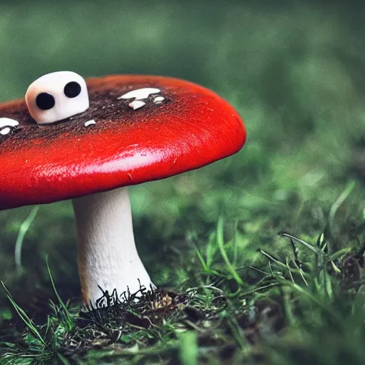 Image similar to Mushroom Monster, Horror, scary, XF IQ4, 150MP, 50mm, F1.4, ISO 200, 1/160s, natural light, Adobe Lightroom, photolab, Affinity Photo, PhotoDirector 365