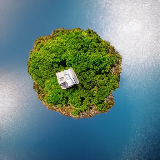 Image similar to island floating in space