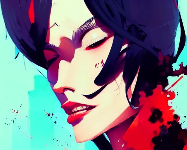 Prompt: a ultradetailed beautiful panting of a stylish gangster woman, by conrad roset, greg rutkowski and makoto shinkai, trending on artstation