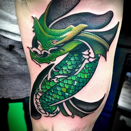 The Art of An Irish Flag Tattoo: Inked in Green and Orange